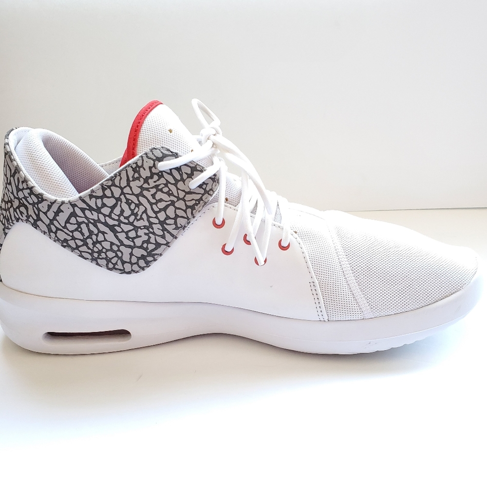 Air Jordan First Class "Cement Gray" white fire red trim - Picture 2 of 9